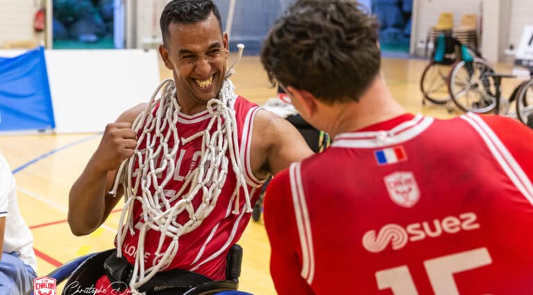 Nos apprentis et l’équipe handibasket au sommet !